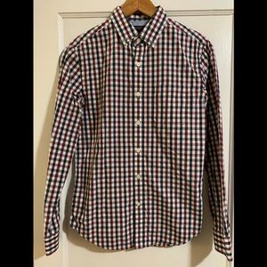 Banana Republic Long Sleeve Button Down Plaid Shirt, size Small